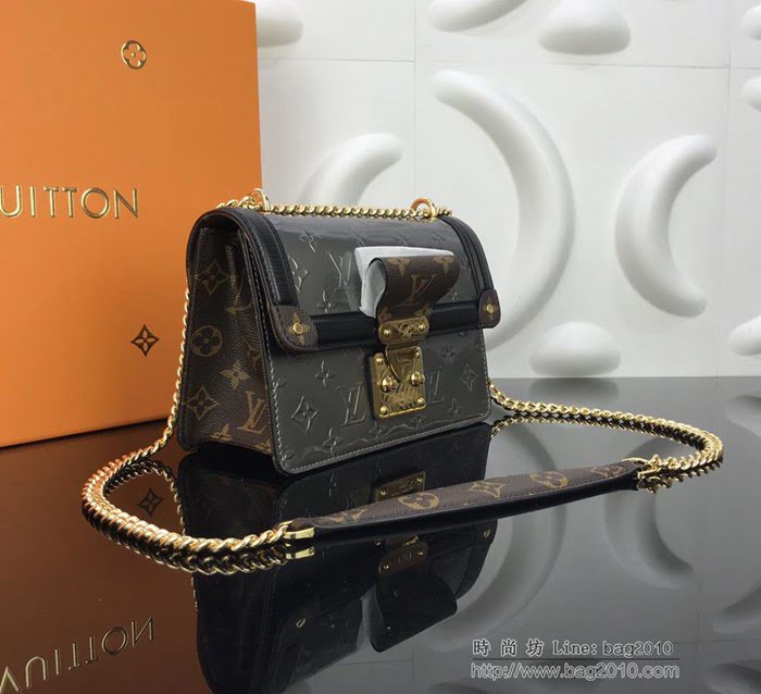 路易威登LV女包 頂級原單 Wynwood手袋 Monogram Vernis漆皮碰撞 2019夏季膠囊系列 壓紋漆光牛皮 單肩斜挎包  ydh2682